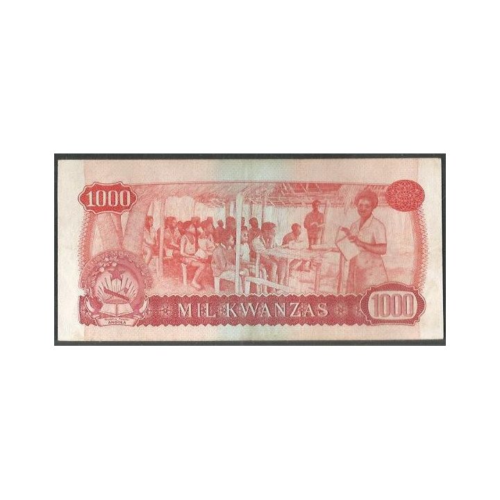 Angola 1.000 Kwanzas 10 Jun 1975 P117a reverso