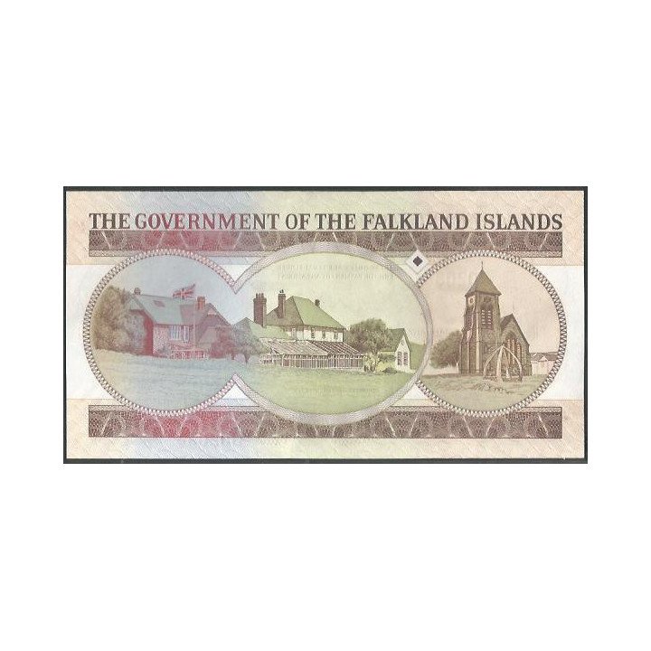 Islas Falkland 20 Pounds 1 Ene 2011 P19 reverso