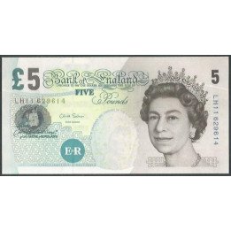 Inglaterra 5 Pounds 2002 (12) P391d