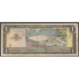 El Salvador 1 Colon 3 May 1979 P125b