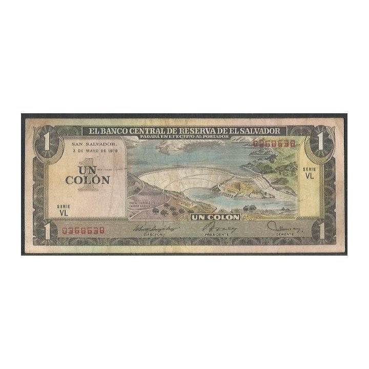 El Salvador 1 Colon 3 May 1979 P125b