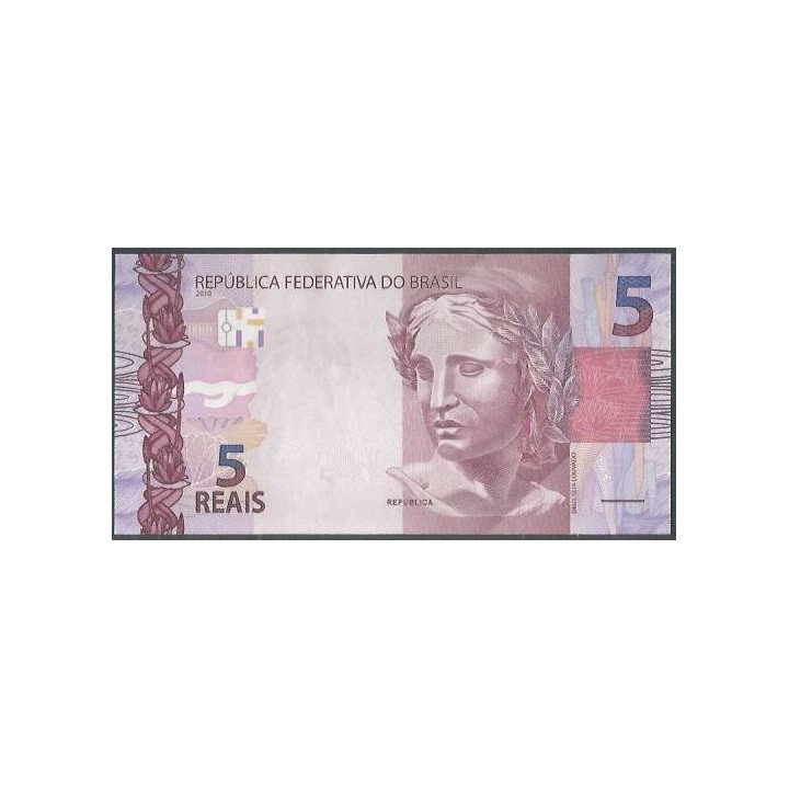 Brasil 5 Reales 2010 L P253g