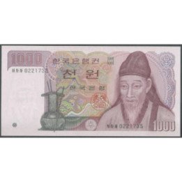 Korea del Sur 1.000 Won ND1983 P47
