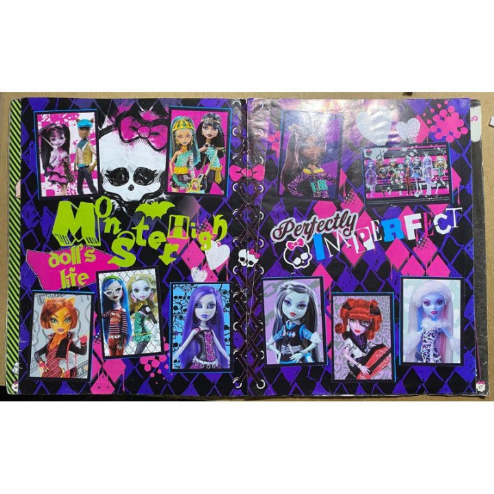 Monster High Panini 2012 reverso