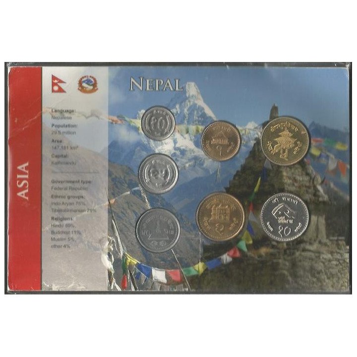Nepal Set monedas 1990 - 2000