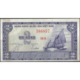 Vietnam Sur 2 Dong ND1955 P12a