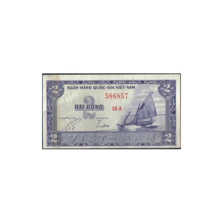 Vietnam Sur 2 Dong ND1955 P12a