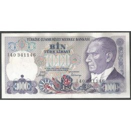 Turkya 1.000 Liras L1970 (1986) I P196