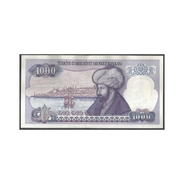 Turkya 1.000 Liras L1970 (1986) I P196 reverso