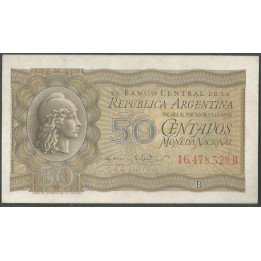 Argentina 50 Centavos ND1951-56 Serie B P261