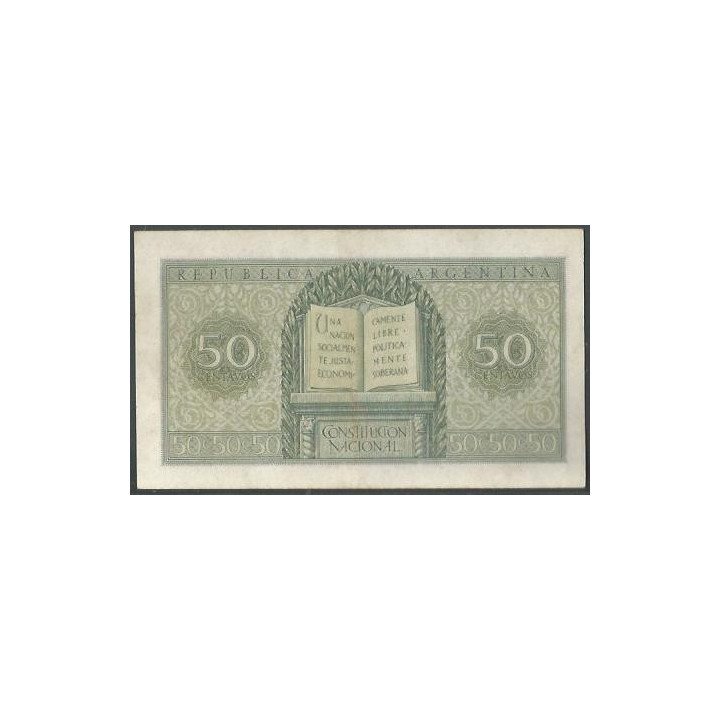 Argentina 50 Centavos ND1951-56 Serie B P261 reverso