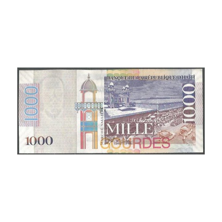 Haiti 1.000 Gourdes 2019 P278g reverso