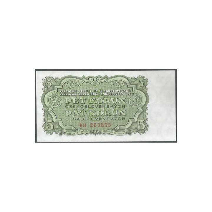 Checoeslovaquia 5 Korun 1953 P80b