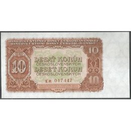 Checoeslovaquia 10 Korun 1953 P83b
