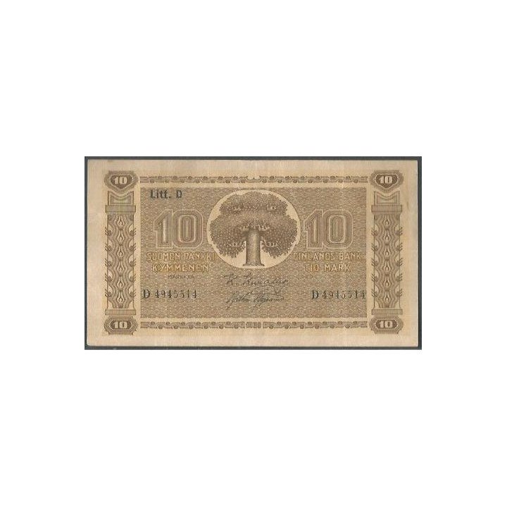 Finlandia 10 Markka 1939 P70a13