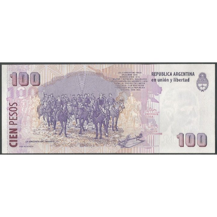 Argentina 100 Pesos ND2003 Serie E P357a reverso