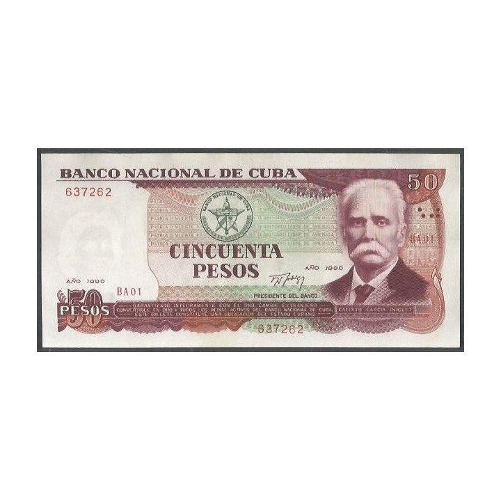 Cuba 50 Pesos 1990 P111a