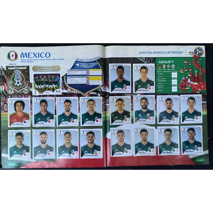 Futbol - Mundial Rusia 2018 Panini Pasta blanda reverso