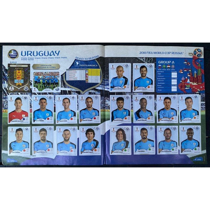 Futbol - Mundial Rusia 2018 Panini Pasta blanda reverso