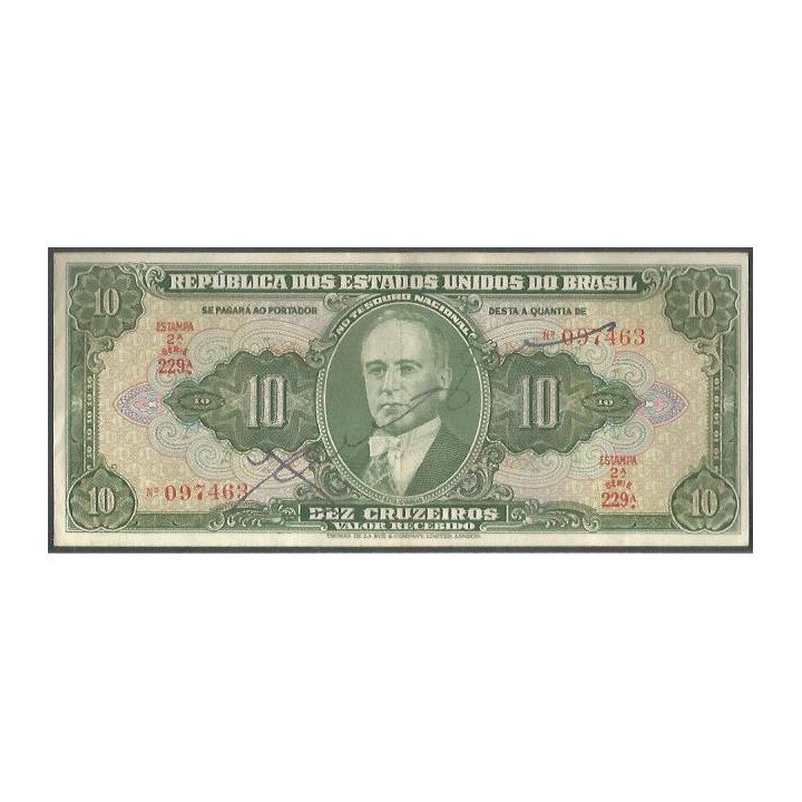 Brasil 10 Cruzeiros ND1950 P143