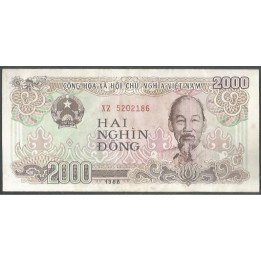 Vietnam 2.000 Dong 1988 P107a