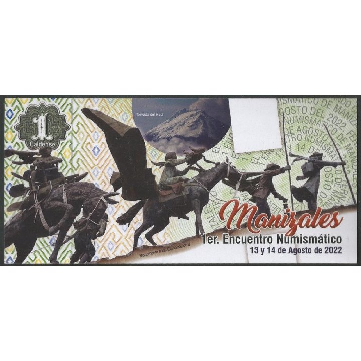 Manizales - 1° Encuentro 1 Caldense 13 Ago 2022 reverso