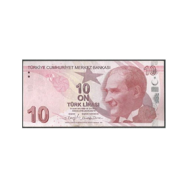 Turkya 10 Liras L1970 (2009) P223f