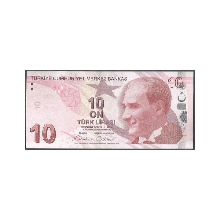 copy of Turkya 10 Liras L1970 (2009) P223g