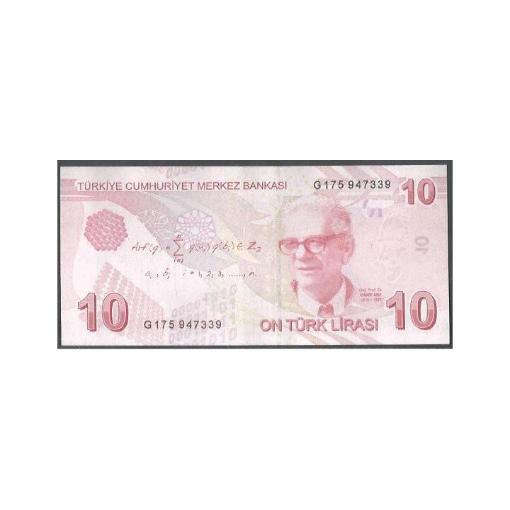 copy of Turkya 10 Liras L1970 (2009) P223g reverso