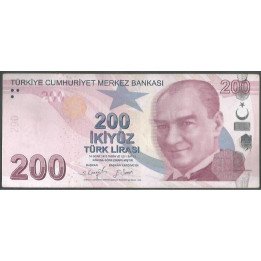 Turkya 200 Liras L1970 (2009) P227e