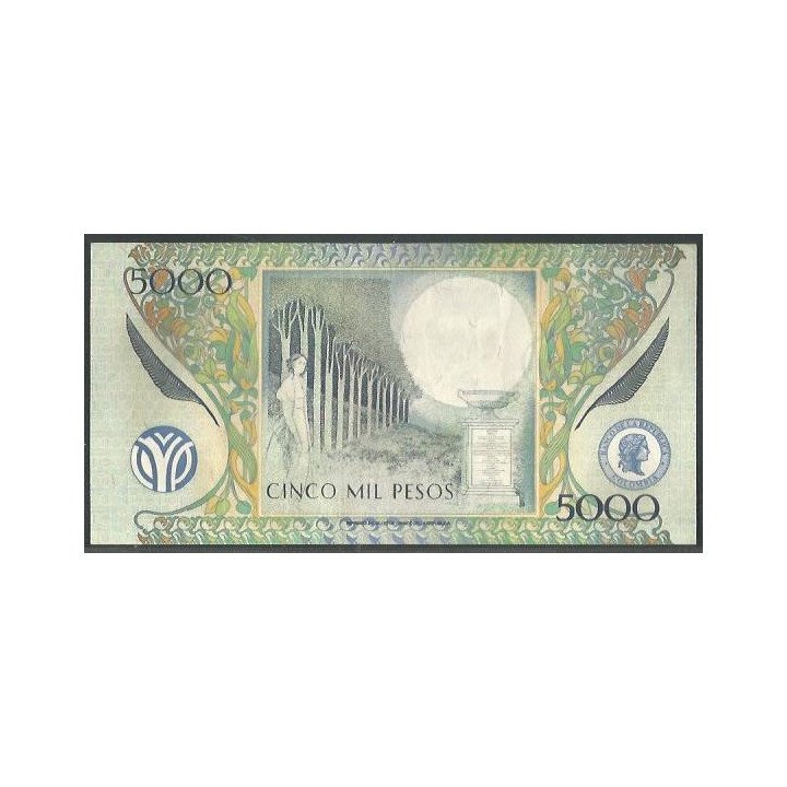 Billete de 5.000 Pesos 15 Nov 2006 BGW539 reverso