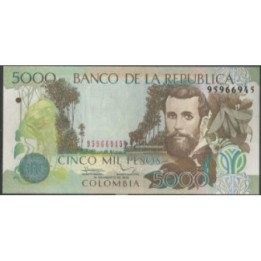 Billete de 5.000 Pesos 19 Ago 2012 BGW546