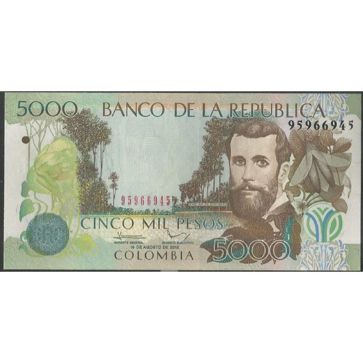 Billete de 5.000 Pesos 19 Ago 2012 BGW546