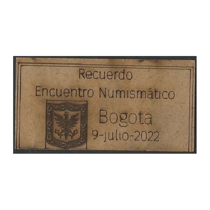 Encuentro Numismatico Bogota 9 Jul 2022 reverso