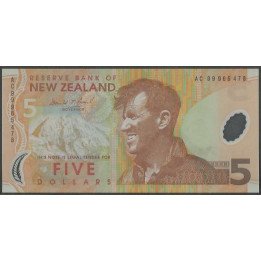 Nueva Zelanda 5 Dollars 1999 P185a
