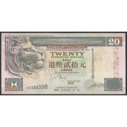Hong Kong - THK&SBC 20 Dollars 1 Ene 1997 P201c