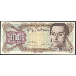 Venezuela 100 Bolivares 8 Dic 1992 N 8 Dig P66e