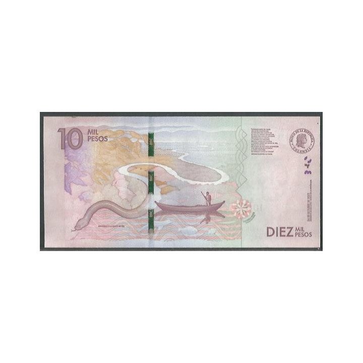 Billete de 10.000 Pesos 24 Oct 2023 BC BGWNF10-14 reverso