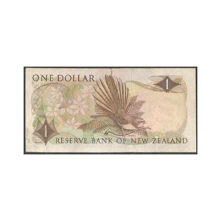 copy of Nueva Zelanda 1 Dollar ND1975-7 P163c reverso