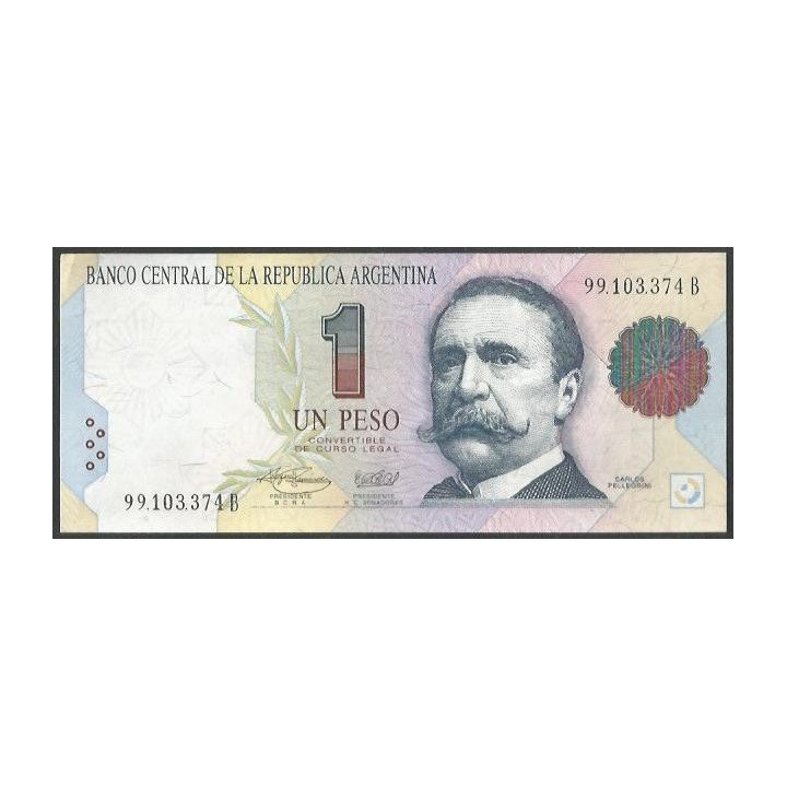 Argentina 1 Peso ND1993 Serie B P339b