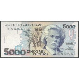 Brasil 5.000 Cruzeiros ND1990-3 P232b