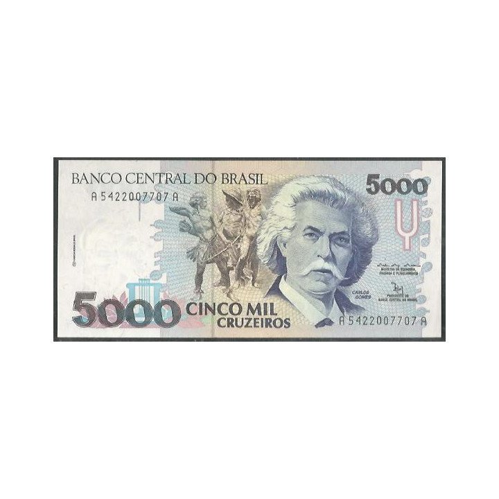 Brasil 5.000 Cruzeiros ND1990-3 P232b