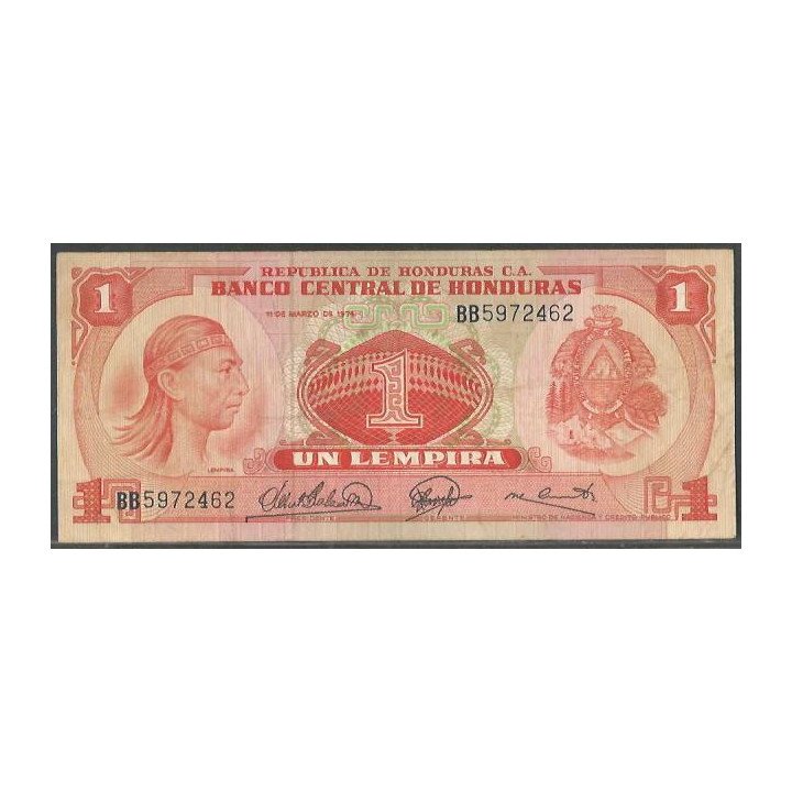 Honduras 1 Lempira 11 Mar 1974 P58
