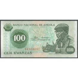 Angola 100 Kwanzas 11 Nov 1976 P111a