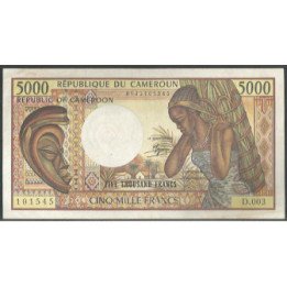 Camerun 5.000 Francs ND1984-92 P22 (1-1)