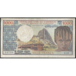 Camerun 1.000 Francs nd1974 P16a