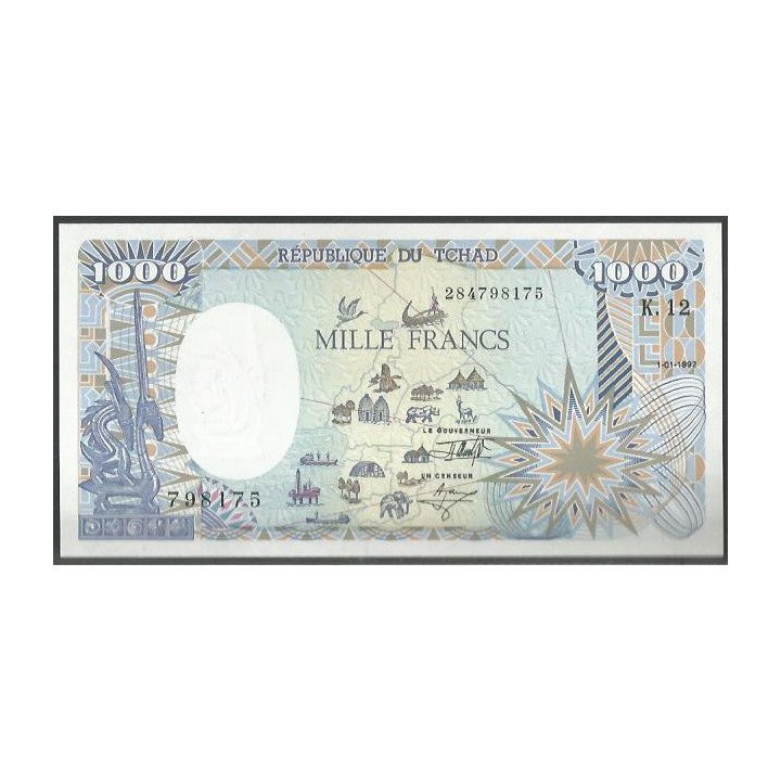 Chad 1.000 Francs 1 Ene 1985 P10