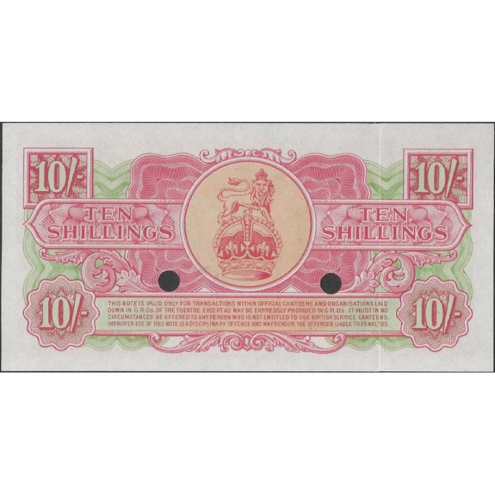 Inglaterra 10 Shilling ND1956 Serie 3 PM28 reverso