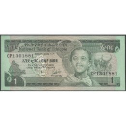 Etiopia 1 Birr 1976 Firma 2 P30b