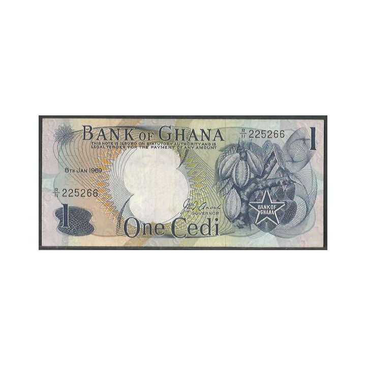 Ghana 1 Cedi 8 Ene 1969 P10b